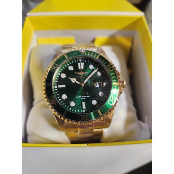 Invicta Pro Diver Men's Watch - 43mm, Gold (30027) - Picture 2 of 2